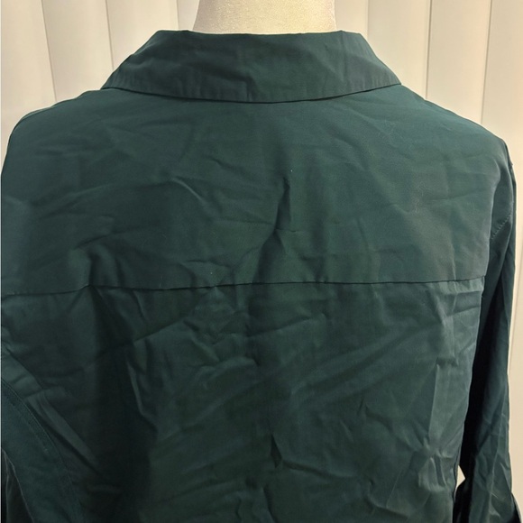 Women's Teal Button-Up Top - Picture 4 of 6